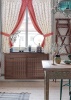 Комплект штор для кухни "Red Karen" 2 портьеры 175x175см