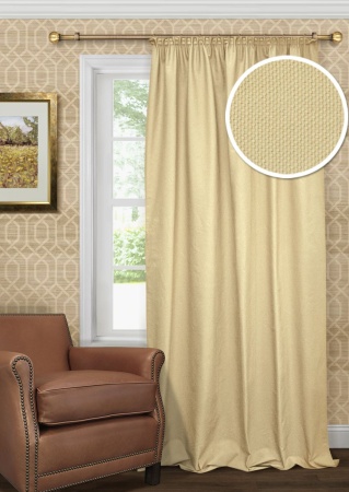 Портьера для спальни Hosta 140х280 цвет бежевый Портьера для спальни Hosta 140х280 цвет бежевый