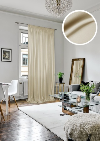 Портьера на тесьме "Lindor-SH" 200х280 молочный