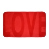Коврик для ванной c памятью формы Лав Love красный