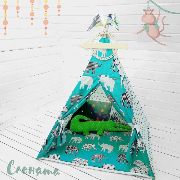 Вигвам для детей 'Слонята' Вигвам для детей 'Слонята'