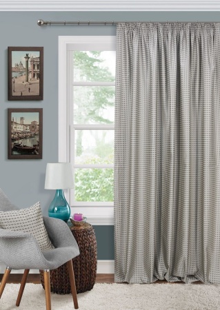 Портьера на тесьме "Morze" 200х270 серый