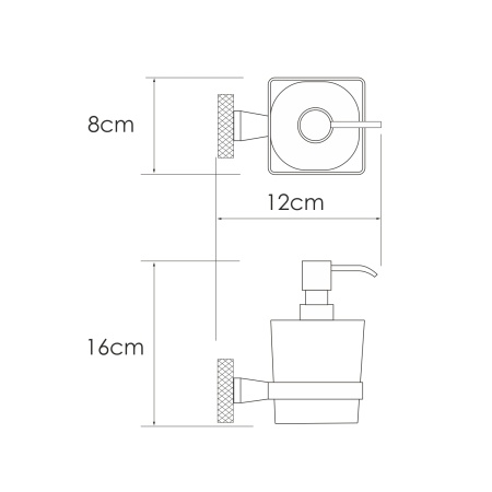 Дозатор для жидкого мыла Mosel K-46699 