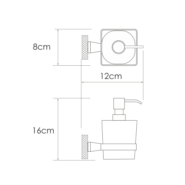 Дозатор для жидкого мыла Mosel K-46699  Дозатор для жидкого мыла Mosel K-46699