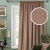 Штора на тесьме Блэкаут "Blackout-S" 200х280 светло-коричневый
