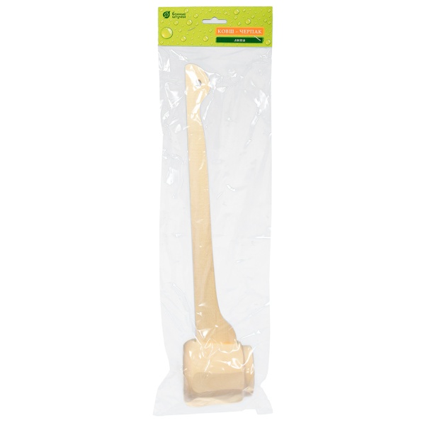 Ковш - черпак гранёный, 0,25 л, с горизонтальной ручкой, липа "Банные штучки"