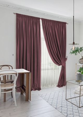 Комплект штор "Lindor-SH" 2 шт 220х270/450х270 красный