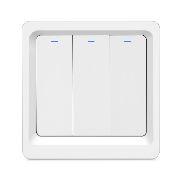 Умный Zigbee выключатель ROXIMO, трехкнопочный, SZBTN01-3