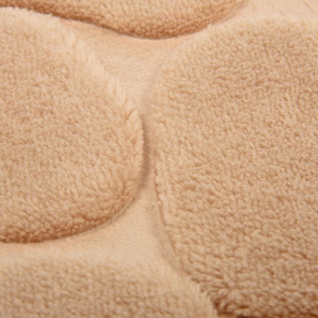 Коврик для ванной c памятью формы Камушки бежевый