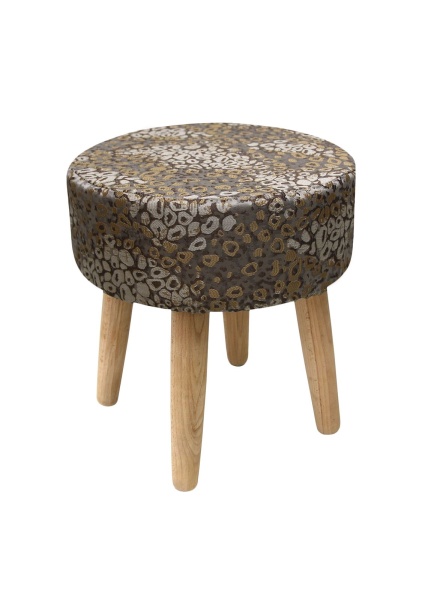 Пуф Stone круглый, цвет коричневый