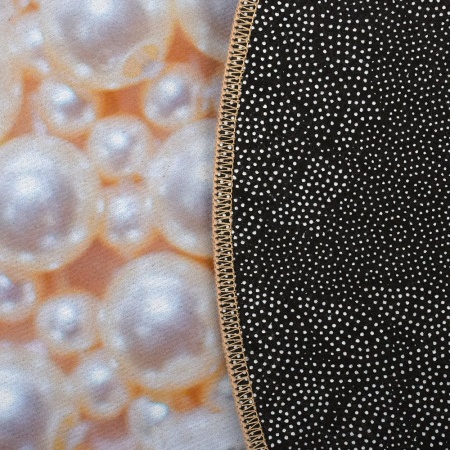 Коврик Vortex влаговпитывающий 60х60 Velur Жемчуг круглый