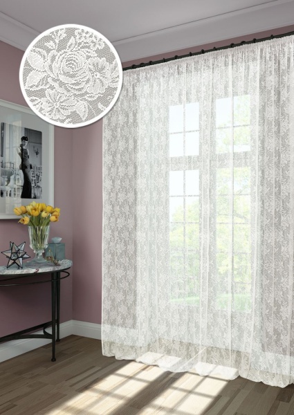 Кружево "Lesa-H" 450x260 белый