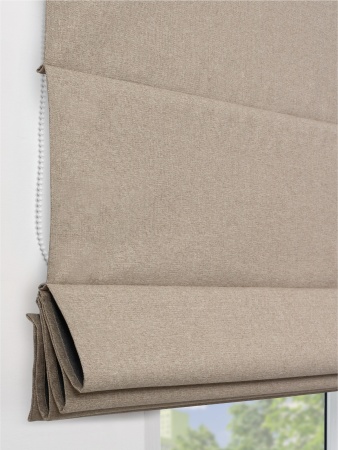 Римская штора блэкаут, Бисмарк на цепочном механизме, бежевый
