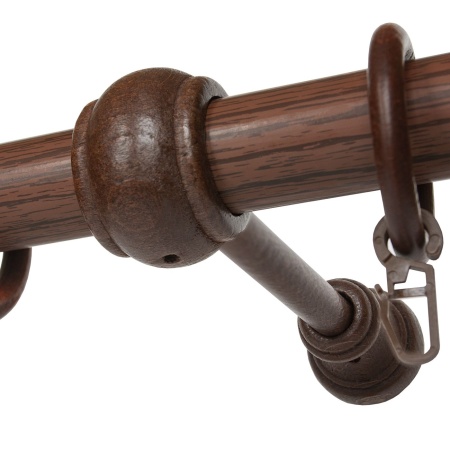 Карниз однорядный (Красное дерево) D28, Стандарт