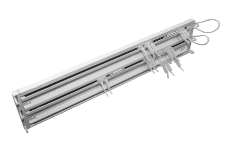 Карниз, профильный, алюминиевый, трехрядный с управлением Katal 10