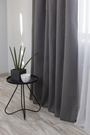 Штора на тесьме 160х270 см Sahara с подхватом цвет графит
