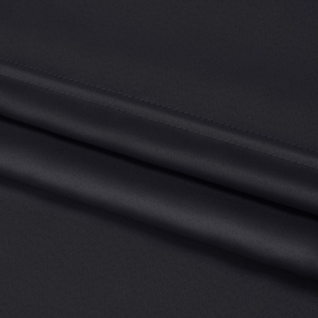 Римская штора с бахромой, Фортуна Blackout на ВМ, цвет черный