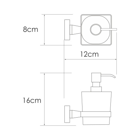 Дозатор для жидкого мыла Rhin K-8799