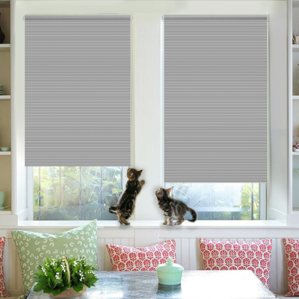 Рулонные шторы Страйп цвет пепельно-серый