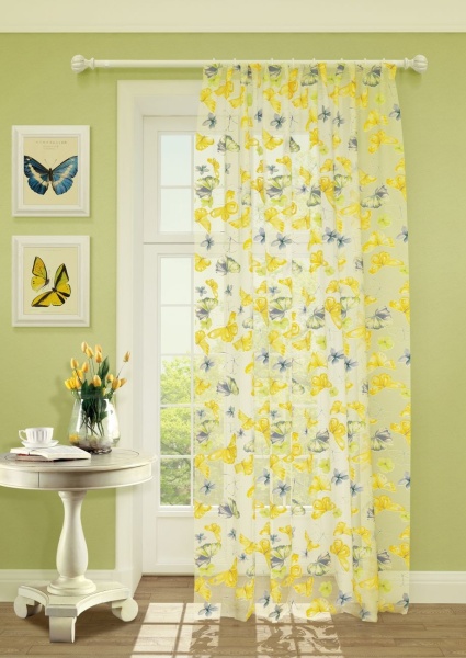 Тюль на тесьме "Марипосас Mariposas-M" 350х275 мультиколор