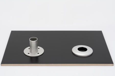 Карниз для душа, поддона GoodHome 90x90см (Штанга) Полукруглый, дуга, Усиленный труба 25мм, из нержавеющей стали