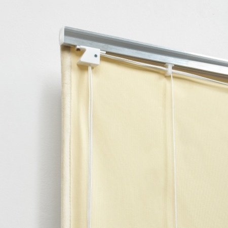 Римская штора с бахромой, Кисть цвет ванильный