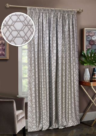 Штора на тесьме "Almaz" 200х270 светло-коричневый