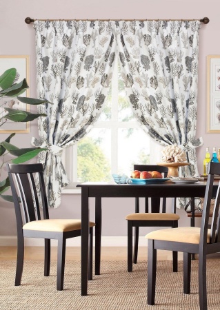 Комплект штор на тесьме Actinia - S 2 шторы 136x175см 2 подхвата