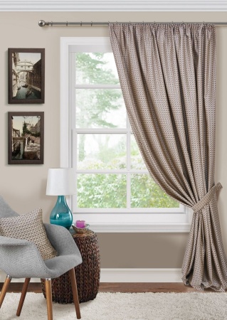 Портьера на тесьме "Morze" 200х270 беж