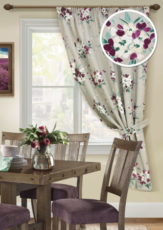 Штора на тесьме "Bonita - K" 136х175 беж