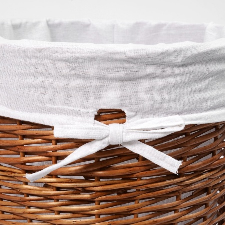 Плетеная корзина для белья с крышкой Leine WB-350-M