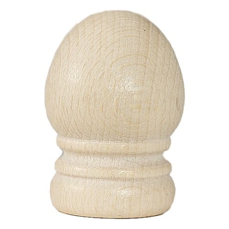 Карниз однорядный (Натуральное дерево) D28, наконечник Кос