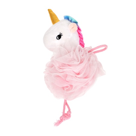 Мочалка для нежной и чувствительной кожи "Единорожка", 17х12 см, soft, для бани и сауны "Банные штучки"