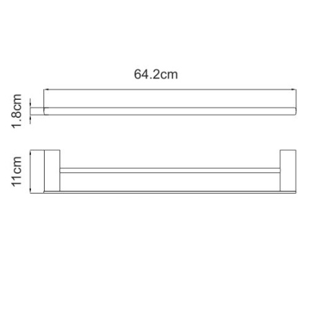 Держатель полотенец двойной Sauer K-7940