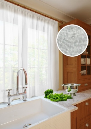 Штора на тесьме "Miranda" 280х175 белый