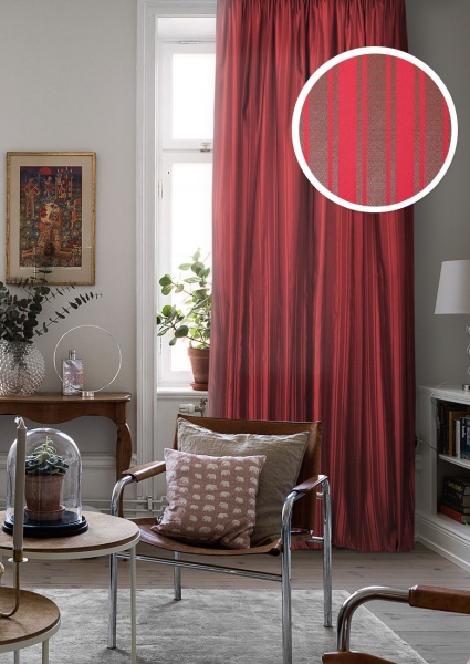 Портьера на тесьме "Briksent-SH" 200х270 красный