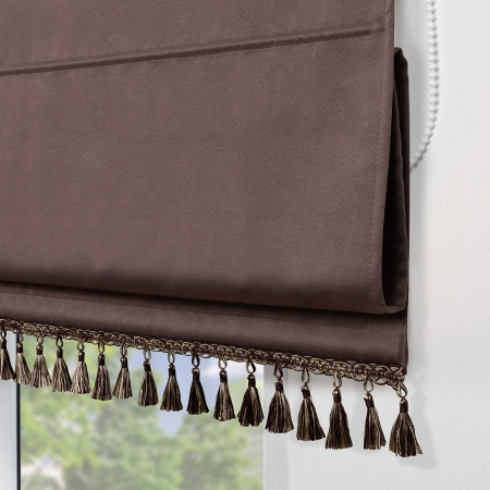 Римская штора, Флавия Blackout на цепочном механизме, цвет коричневый