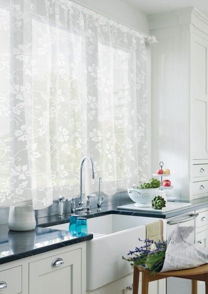 Штора на тесьме "Klematis - K" 165х175 белый