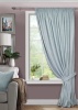 Штора на тесьме 200х270 Pudra с подхватом цвет голубой
