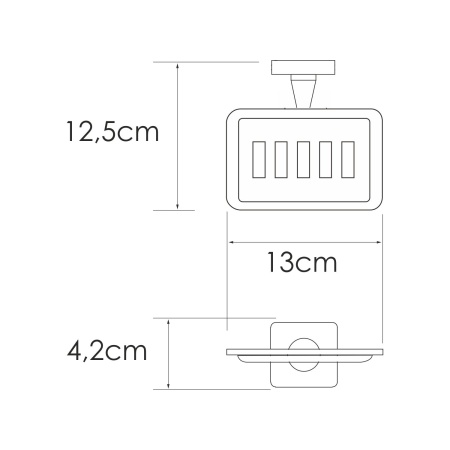 Мыльница решетка Rhin K-8769