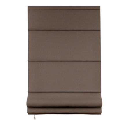 Римские шторы блэкаут на веревочном механизме цвет коричневый