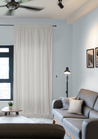 Портьера на тесьме "Caprise" 200х270 светло-серый