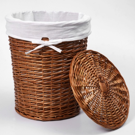 Плетеная корзина для белья с крышкой Leine WB-350-M