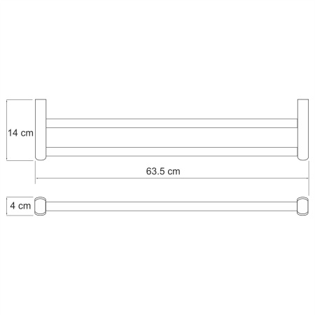 Держатель полотенец двойной Berkel K-6840