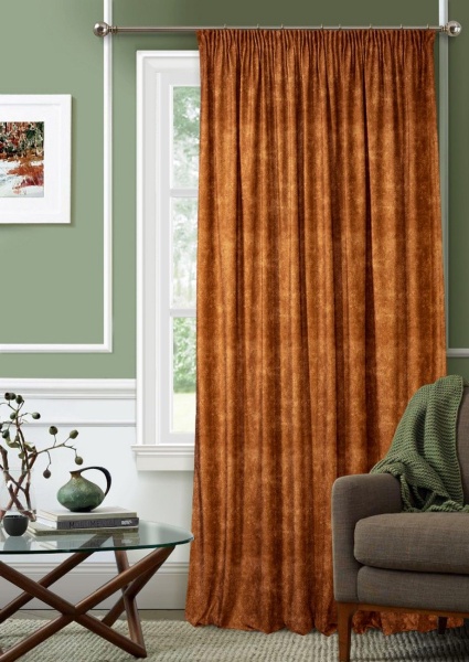 Штора на тесьме 136х270 см Barhan с подхватом цвет бронзовый