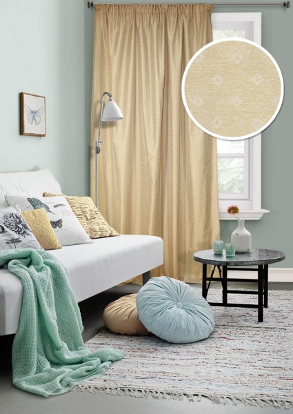 Портьера на тесьме "Амрум Amrum" 146х270 беж