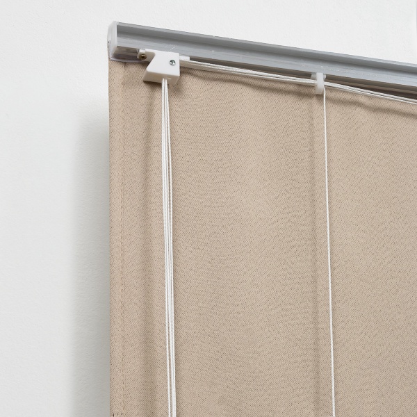 Римская штора с бахромой, Фортуна Blackout на ВМ, цвет светло-бежевый
