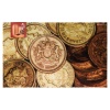 Коврик придверный Монеты