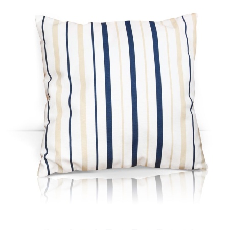 Подушка декоративная на молнии 40х40 см Blue Rain полоски