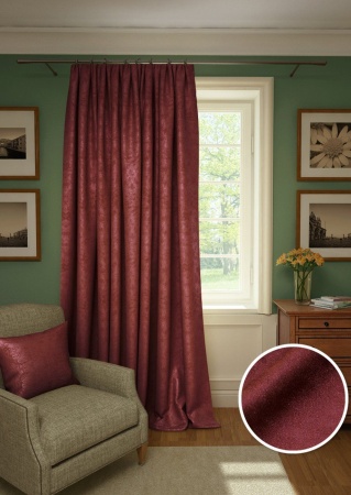 Портьера Plain Lux-S 200х280 см красный Портьера Plain Lux-S 200х280 см красный